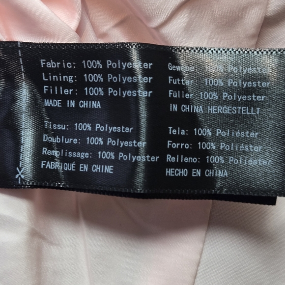 Wenven Puffer Coat Pink Women's 2X Faux Fur Long Jacket - Picture 13 of 13